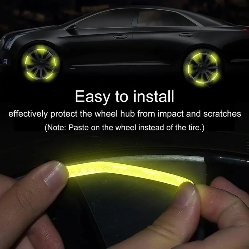 20 Pieces Reflective Wheel Rim Stripes